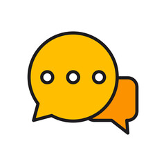 Simple Comment icon. isolated on white background