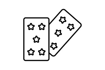 tricks outline carnival icon festival sign black party symbol artwork