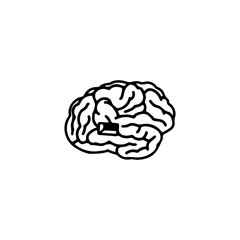 brain illustration vector with concept