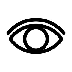 Eyes icon vector. Vision icon symbol isolated