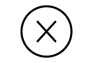 close line icon error app symbol black X web sign