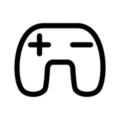 
video game gamepad vector icon isolated on white background