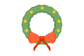 wreath christmas illustration colored icon art xmas symbol app & web sign artwork