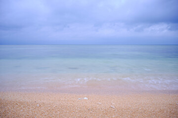 beach in the morning