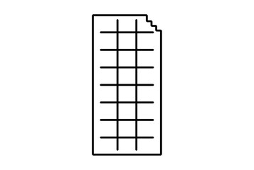 chocolate xmas line icon minimalistic christmas symbol art black flat sign artwork