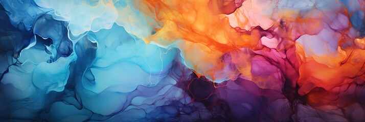 Fluid art abstract background banner perfect for social media cover image 
