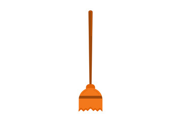 Broom colored icon Halloween symbol app and web sign art