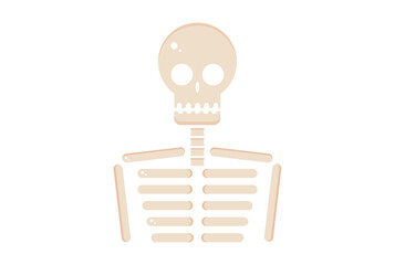 skeleton illustration Halloween app icon web symbol artwork sign