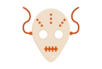 spooky mask illustration Halloween app icon web symbol artwork sign