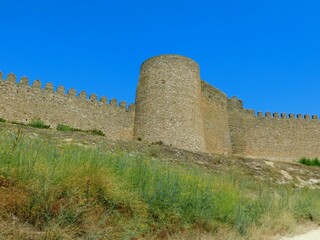 Fototapeta na wymiar Urueña medieval fortification in the Valladolid province 