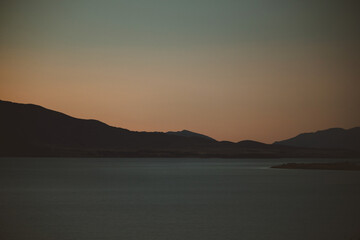 Fototapeta premium Sunrise over lake