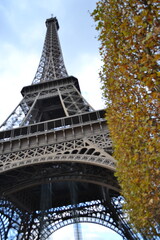 France, Paris, 20.11.2013: Eiffel Tower, one of the most recognisable symbols of the city. 