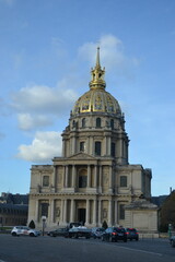 Obraz premium France, Paris, 20.11.2013: Cathedral, headed by the bishop of the armies, built under Louis XIV, dedicated to soldiers and catholic worship.