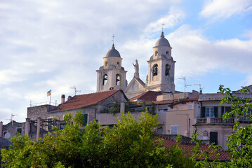 the historic center of borgio verezzi savona italy