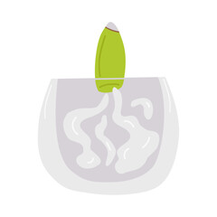 Home incense, aroma diffuser. Creeping smoke. Incense burner. Vector illustration.