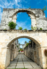 The Cuartel Ruins,relic of Spanish colonialism in Oslob,south-eastern Cebu Island,The Philippines.