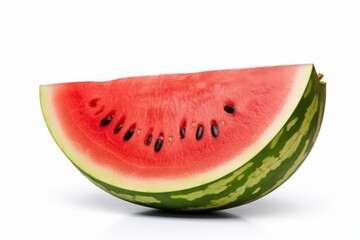 Appetizing watermelon on a light background. Background with selective focus and copy space