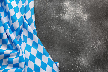 Flag of Bavaria on grey background
