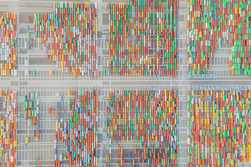 Aerial view of the Port of Long Beach, California, United States.