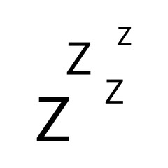 Fototapeta premium zzz sleep wave. Vector illustration. EPS 10.