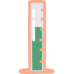 Graduated Cylinder Chemistry Vector