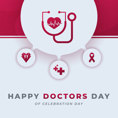 International Doctor's Day Celebration Vector Design Illustration for Background, Poster, Banner, Advertising, Greeting Card