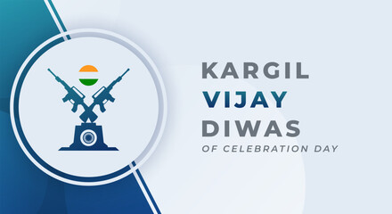 Kargil Vijay Diwas Celebration Vector Design Illustration for Background, Poster, Banner, Advertising, Greeting Card