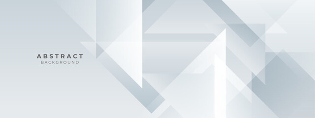 Fototapeta premium Abstract white square shape with futuristic concept background