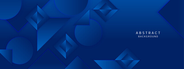 Blue overlaping layers abstract background