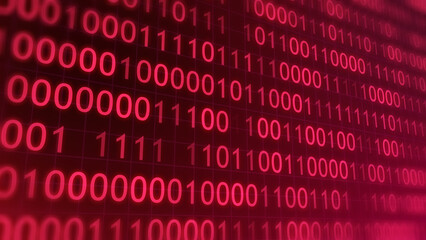 BINARY CODE 3D BG WITH CAMERA MOVEMENT. ABSTRACT BINARY 0 AND 1 CODE FALLING MATRIX STYLE. 3D LOOP BINARY BG. CONCEPT OF IOT, BIG DATA, DATA SCIENCE AND ALGORITHM. SCI-FI BG FOR MOVIES AND TECH.