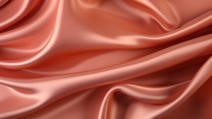Pale pink salmon silk fabric background