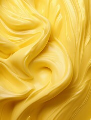 Butter Waves Texture Background. Generative ai