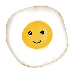 Fried egg cartoon 