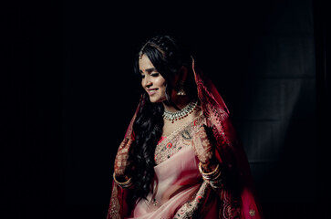 Indian Bride in traditional saree