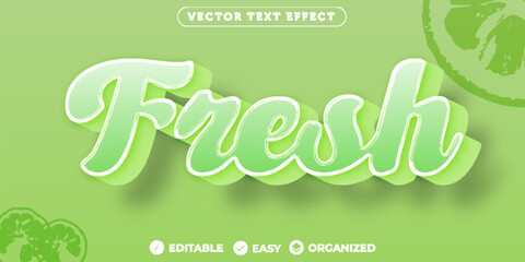 Fresh Text Effect,Fully Editable Font Text Effect