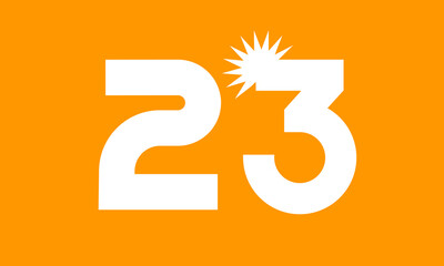 Sun Number Logo White Day Fresh Modern