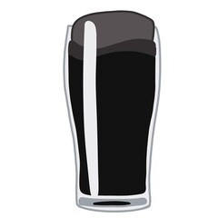 glass of beer isolated on white background