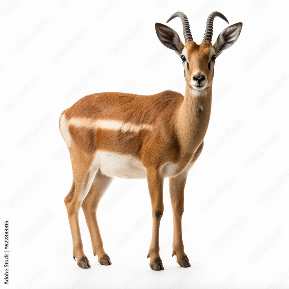 Sticker Portrait of Tibetan antelope