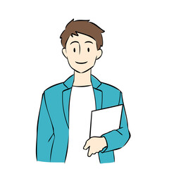 ファイルを持つビジネスマン