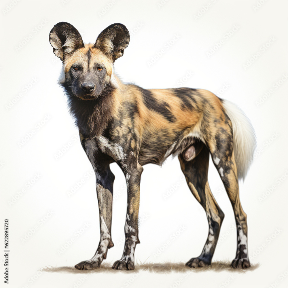 Canvas Prints Portrait of an African wild dog