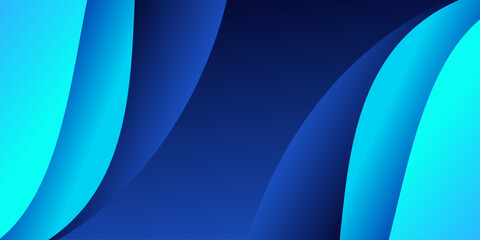 Blue abstract background wavy lines. Vector illustration for your design