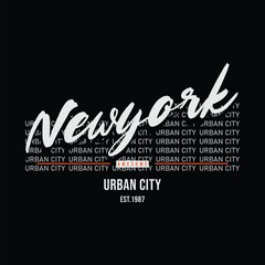 New york vector illustration and typography, perfect for t-shirts, hoodies, prints etc.