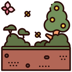 green landscape illustration