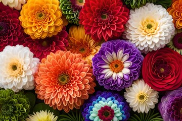 bouquet of flowers and  generated AI