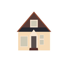 House icon illustration , home graphic element vector image