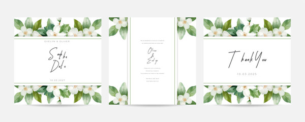 wedding invitation pack with rsvp thank you and instagram story