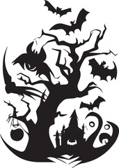 Scary Tattoo Vector illustration