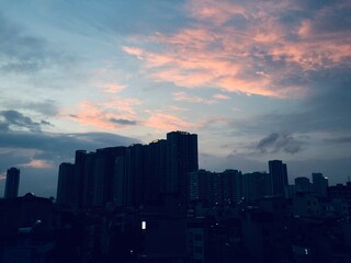 Clouds over the city