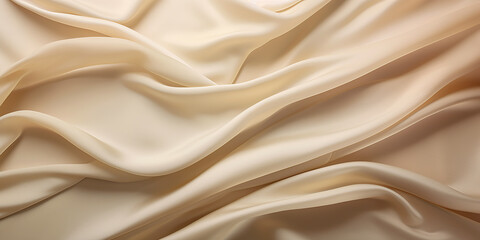 Obraz premium Cream satin fabric background