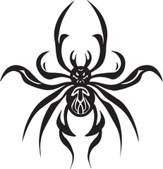Spider vector tattoo design illustration